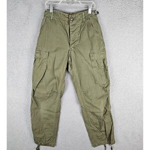 Vintage US Army Trousers Cargo Pants XS Utility Pockets Combat Waist Belt